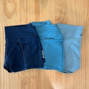 Booty shorts - set of 3